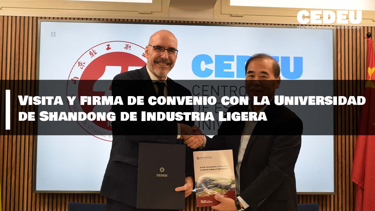 Visita y firma de convenio con la Universidad de Shandong de Industria Ligera